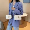 Designer- الاكريليك سلسلة PU جلد اللوحة حقيبة CROSSBODY حقيبة للمرأة 2020 لون الصلبة سيدة حقائب الكتف أنثى الصليب الجسم