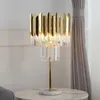 Modern crystal table lamp bedroom bedside lamp stainless steel gold luxury living room decoration table lamp3459248