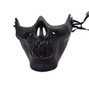 Party Masquerade Masks Halloween Horror Half Chin Plastic Face Shield Human Skull Scary