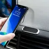 Duvar için iPhone Samsung Xiaomi Metal Mıknatıs GPS Araç Montaj İçin Manyetik Araç Telefonu Tutucu Pano Mini Şerit Şekli Standı