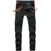 jeans degli uomini design originale Slim moto pantaloni in denim hip hop afflitto i jeans strappati moda magro