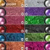 FExport Lustro Efekt Paznokci Glitter Proszek Lustro Paznokci Glitter Proszek Chrom Metaliczny Manicure Pigment Ultra Cienki brokat