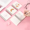 80 Papers Cute Kawaii A7 Spiral Notebook Notepads High Quality Students Portable Pocket Book for Gift