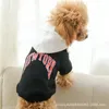 2020 4 Farben Pet Clothing Freizeit Baumwolle Kapuzenbriefpullover hochwertiger Hundekleidung Mode farbenfrohe Hoodies8132262