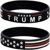 23 Styles Trump macht Amerika großartig wieder Brief Silikon Gummiarmband Trump Anhänger Armband Armbänder Basketballarmband