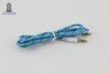 3.5mm stereo AUDIO AUX Kabel Pleciony Woven Tkanina Drut Pomocniczy sznury Jack Male Male M / M 1M Ołów do iPhone Samsung Telefon komórkowy 500 sztuk