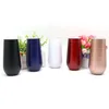 6oz 12oz Wine Tumbler Double Wall Stainless Steel Tumblers Insulated Vacuum Cup With Lids Christmas Wedding Gifts