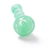 Fashion Horn Shape FDA Silicone Glass Smoking Herb Pipes 20mm One Hitter Pipes Dugout Tobacco Cigarettes Pipe Hand Spoon Pipe