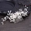 Fashion boho Wedding Headdress For Bride Handmade Wedding Crown Floral Pearl Hair Accessories Hair Ornaments Bridal Jewelry4709733