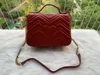 Toppkvalitet 5Colors ber￶mda varum￤rke Kvinnor Designer axelv￤ska l￤derkedja korskropp ren f￤rg kvinnor handv￤ska crossbody handv￤ska 272873