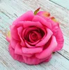 100 pièces 11 cm haute qualité fleur artificielle soie rose tête de fleur décoration de mariage bricolage couronne clip art fausse fleur décoration