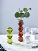 Nordic Ins Design creativo Vaso a bolle Disposizione dei fiori Nicchia idroponica Vaso sferico in vetro Arte Ornamenti floreali Decorazione domestica