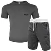 Herren Trainingsanzüge Sommer Sweatsuit Italien Stil Sport Kleidung Kurzarm T-shirt Casual Sport Anzug 5-punkt Shorts NF9K