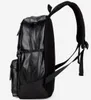 Designer-herrens ryggsäckväska läder resväska bagagepåse skolväska 6402 # storlek 42x30x15cm