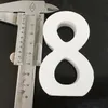 White Wooden Numbers Alphabet Word Wood Table Number Decorative Art Crafts Free Standing Wedding Home Party Decoration