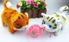 Electronic Walking cat Children Interactive Electronic Pets Doll Plush toys Neck Bell Barking cats Toy Christmas Electric cat plush glow