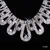 2021 Rhinestone Necklace Wedding Jewelry مجموعات إكسسوارات الزفاف على متن سفينة رخيصة للعروس Party Prom Dress6631835