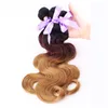 high quality wavy Hair Weft ombre 99j color body wave Fiber High Temperature Hair Weaving Extensions synthetic hair bundles