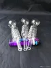 Multi-спираль котел Стек Бонги Аксессуары, стеклянные курительные трубки красочная мини-мульти-цвет Ручной Труба Лучшей Ложка стекло труба