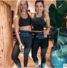 Tracksuit kvinnor kläder yoga svett kostymer kvinnor fitness sport gröda toppar byxor kostym utskrift arbete ut jogger uppsättning sommar mode sportkläder B4184