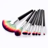 8 PCS Mulheres Professional Makeup Brushes Set Meninas Masquerade Prom Party Cosmetic Face Powder Foundation Ocultação Blush Brush Sombra