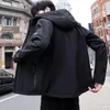 giacca da uomo in tinta unita antivento di grandi dimensioni per giovani designer da uomo, cappotto casual medio e lungo da uomoIMLS
