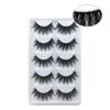 5 Pairs Mink Fake False Eyelashes 10 Styles Messy Natural Soft Lashes Makeup Handmade Thick Lashes