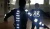 LED Luminous Armor Light Up Jacket Costumes lumineux pour la danse Performance Vêtements DJ Stage Dance Wear