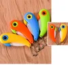 Vouwen fruit mes draagbare keramische vogel buiten creatieve papegaai keuken plantaardige messen multifunctionele kinderen student opvouwbare messen