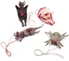 Joyeux Halloween Faux Sanglant Tête De Cochon Forme Animale Chauve-Souris Rat Araignée Pendentif Collier terrible Props Fantôme Maison Suspendue Décoration événement approvisionnement