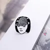 Cool Girl Enamel Brooches Japanese Classic Movie Character Pins Punk Jewelry Gift For Friends