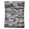 Crème White Grey Vintage Stone Brick Wallpaper pour murs Roll Faux 3D Fonds d'écran pour Restaurant de salon Paper mural non tissé4375260