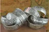 Широкие тибетские серебряные браслеты манжета браслеты для женщин богемского Резного цветка ручных ювелирных изделий дисконтированной Mix