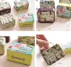 Mini Cartoon Torebka Metalowe Pudełko do przechowywania Candy Tea Coin Kawaii Cyny pudełka do małej rzeczy Biżuteria Organizator SN1814