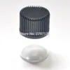 300PCS 1ml의 작은 투명 유리 병 미니 향수 오리피스 감속기와 모자 샘플 에센셜 오일 액체 1/4 아어 유리 병