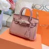 Klassisk litchi kornhandväskor handväska enkel axel crossbody påsar platinum paket tygväska avtagbar axelband kvinnor shopp189p