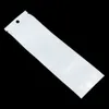 White / Clear Self Seal Zipper Plastic Packaging Pouch Pack Bag Ziplock Zip Lock Storage Bag Retail Package With Hang Hole