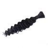 Bulk Virgin Human Hair Deep Wave Braiding No Weft Bundle Hair