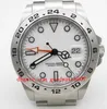 Mens Limited Edition BP Maker 42mm Explorer 216570 Stainless Steel Asia 2813 white black dial Movement Mechanical Automatic Mens Sport Watch