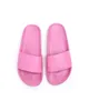 hommes et femmes Piscine rose Cuir Slides appartements pantoufles garçons filles logo piscine sans lacet sandales