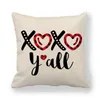 123 Designs Valentines Pillows Case Valentine039s Day Letter Printing Heart Pillow Cover 4545cm Sofa Nap Cushion Covers Home D1094756