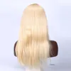 Бразильский 613 блондинка полные кружевные волосы парики белокурые кружевные кружевные парики отбелившие узлы часть 9427602