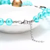 Girl Blue Necklace Kids Children Sweet Chunky bubble beads necklace with bow Candy Color Jewelry Gift