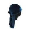 2020 Designer Durag Velvet Durags Hair Bonnets Skull Pirate Hat With Long Tail For Men And Women Hat3215241