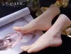 High quality real Female sexy doll Foot mannequin Elastic Silicone Photography Silk Stockings Jewelry Model soft Silica gel 2PC/lot C729