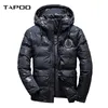 2019 Men Winter Feather Jacket men's Hooded camouflage parka jackets white mens thick jacket ultralight down jacket male donsjas S191019