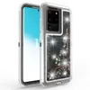 Bling Cristal Oil Líquido Transparente Glitter Celular Casos para Samsung Galaxy S10E S8 S9 PLUS S7 Edge Note9 Nota8 QuickSand Designer Claro Case