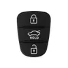Ersättningsgummiknappplatta för Hyundai Solaris Accent Tucson L10 L20 L30 Kia Rio Ceed Flip Remote Car Key Shell4433435