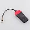 Hurtownie 500 sztuk / partia USB 2.0 MicroSD T-Flash TF Reader Card Reader Whistle