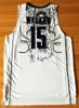 Kemba Walker Jersey #15 UCONN Huskies Dikişli Sıcak Basketbol Forması S-XXL Lacivert Beyaz Ücretsiz Kargo